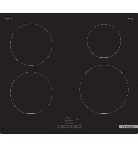 Bosch Serie 4 PUE611BB5E hobs Negro Integrado 60 cm Con placa de inducción 4 zona(s)