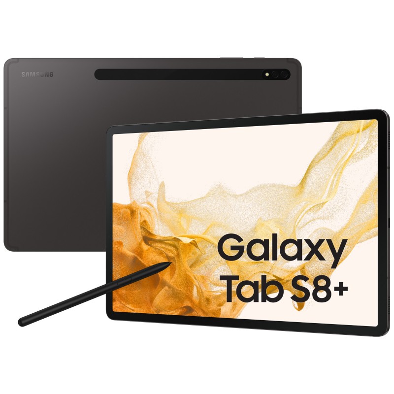 Samsung Galaxy Tab S8+ 5G SM-X806B LTE 256 GB 31.5 cm (12.4") Qualcomm Snapdragon 8 GB Wi-Fi 6 (802.11ax) Android 12 Graphite