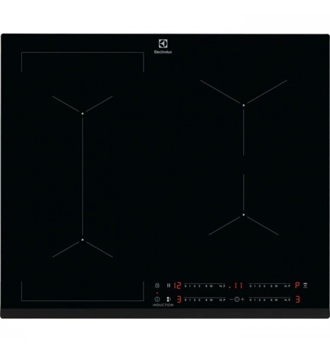 Electrolux EIL63443 Black Built-in 59 cm Zone induction hob 4 zone(s)