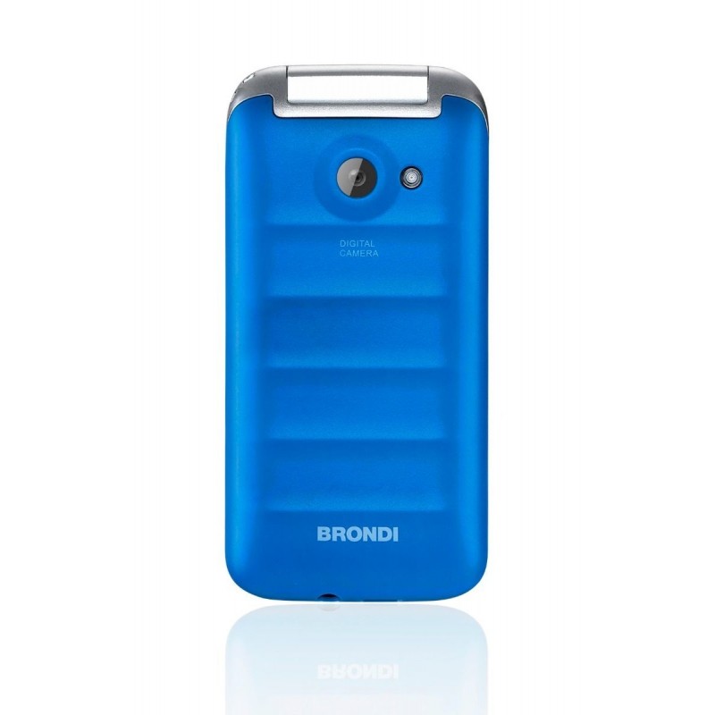 Brondi Fox 4,5 cm (1.77 Zoll) 74 g Blau, Silber Funktionstelefon