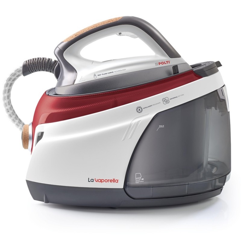 Polti XM82C Dry & Steam iron Aluminium soleplate 2350 W Grey, Red