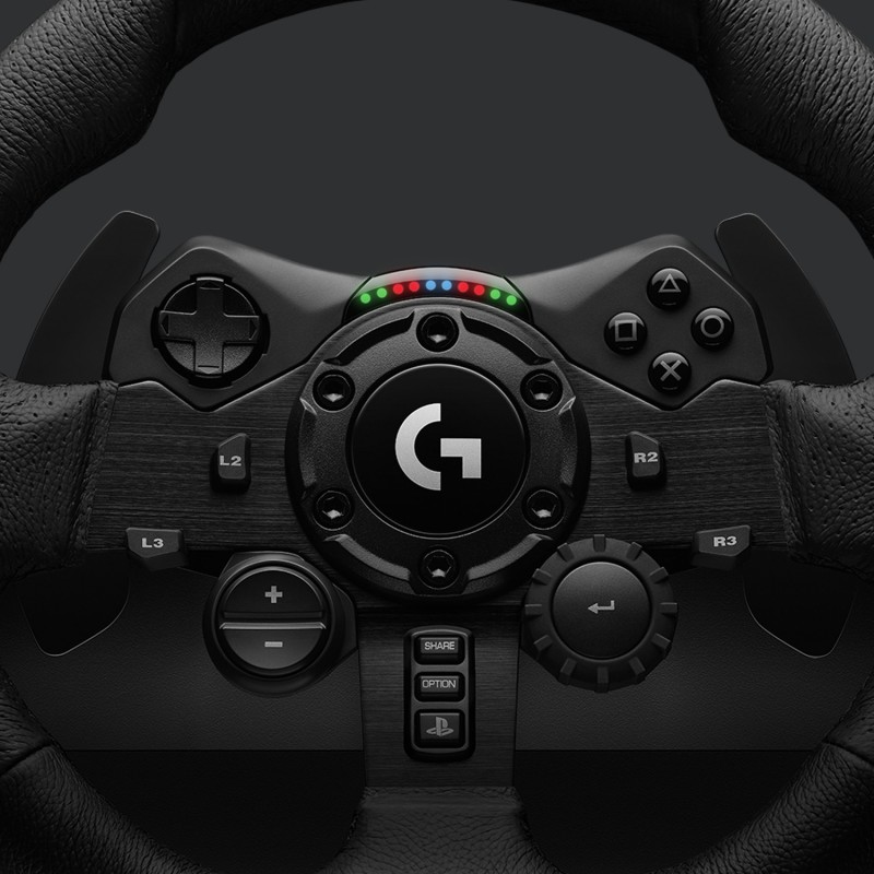 Logitech G G923 Racing Wheel and Pedals for PS5, PS4 and PC Black USB Steering wheel + Pedals PC, PlayStation 4