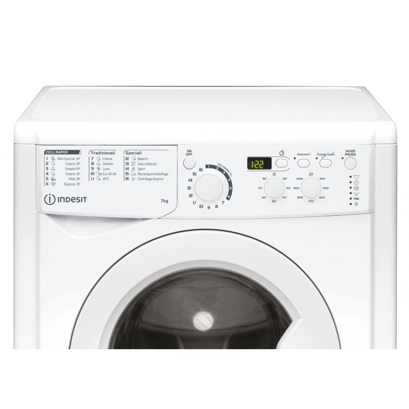 Indesit EWD 71052 W IT N machine à laver Charge avant 7 kg 1000 tr min E Blanc