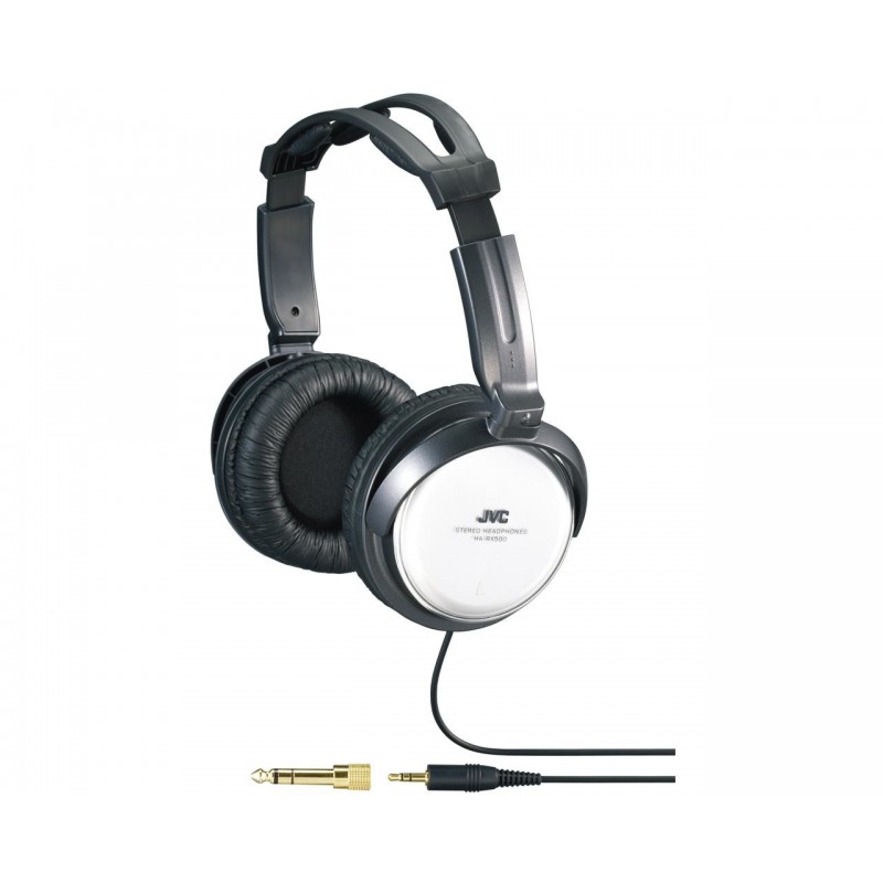 JVC HA-RX500-E Alámbrico Auriculares Diadema Música Negro, Blanco