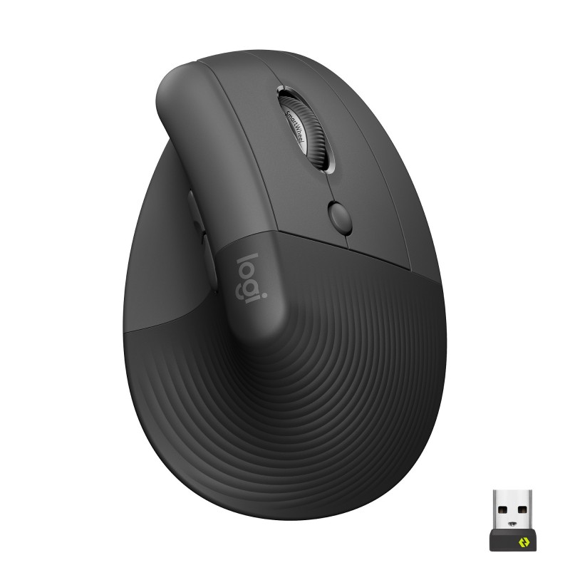 Logitech Lift ratón mano derecha RF inalámbrica + Bluetooth Óptico 4000 DPI