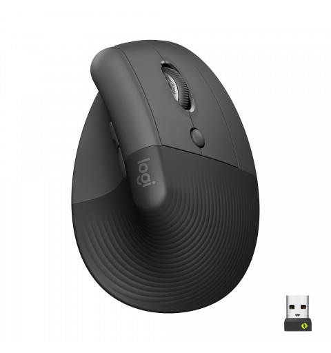 Logitech Lift ratón mano derecha RF inalámbrica + Bluetooth Óptico 4000 DPI