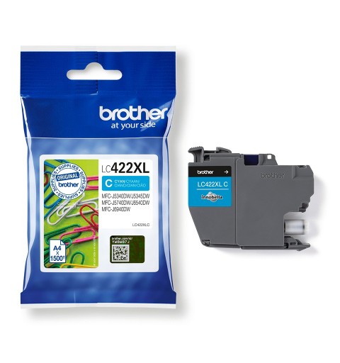 Brother LC-422XLC ink cartridge 1 pc(s) Original Cyan