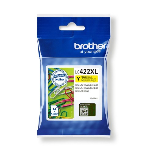 Brother LC-422XLY ink cartridge 1 pc(s) Original Yellow