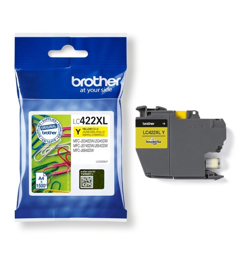 Brother LC-422XLY ink cartridge 1 pc(s) Original Yellow