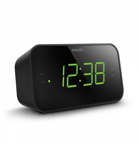 Philips TAR3306 12 alarm clock Digital alarm clock Black