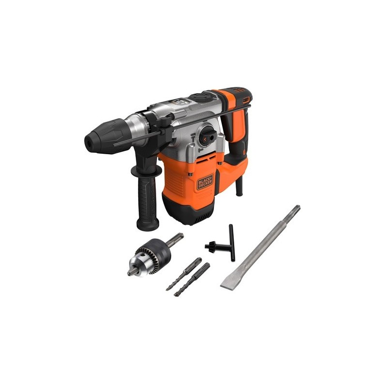 Black & Decker BEHS03K 900 RPM SDS Plus Schwarz, Orange