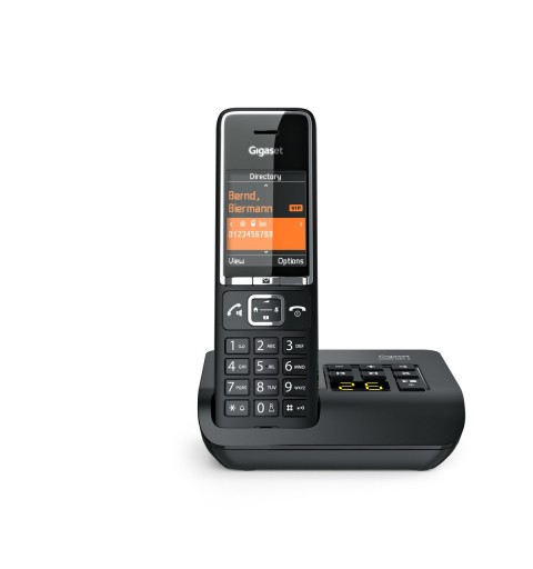 Gigaset COMFORT 550A Analog DECT telephone Caller ID Black