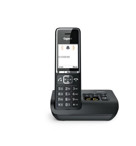 Gigaset COMFORT 550A Analoges DECT-Telefon Anrufer-Identifikation Schwarz