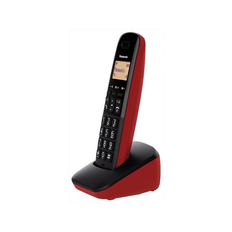 Panasonic KX-TGB610JTR teléfono Teléfono DECT analógico Identificador de llamadas Negro, Rojo