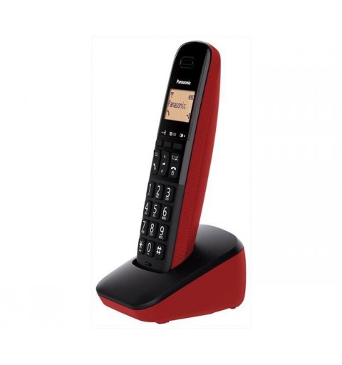 Panasonic KX-TGB610JTR teléfono Teléfono DECT analógico Identificador de llamadas Negro, Rojo