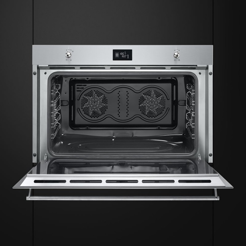 Smeg SF9390X1 horno 115 L A+ Negro, Acero inoxidable