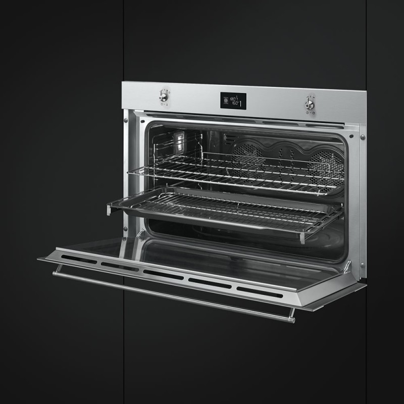 Smeg SF9390X1 horno 115 L A+ Negro, Acero inoxidable