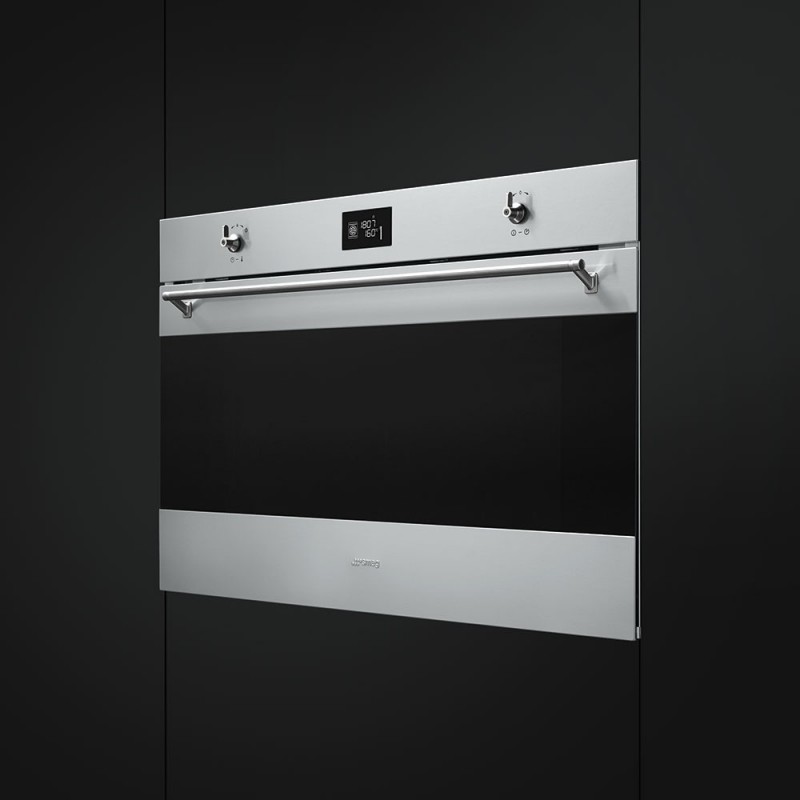 Smeg SF9390X1 Backofen 115 l A+ Schwarz, Edelstahl