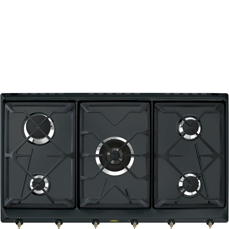 Smeg SRV896AOGH hobs Antracita Integrado Encimera de gas 5 zona(s)