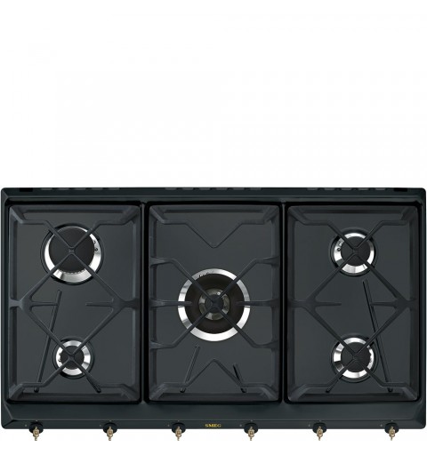 Smeg SRV896AOGH hobs Antracita Integrado Encimera de gas 5 zona(s)