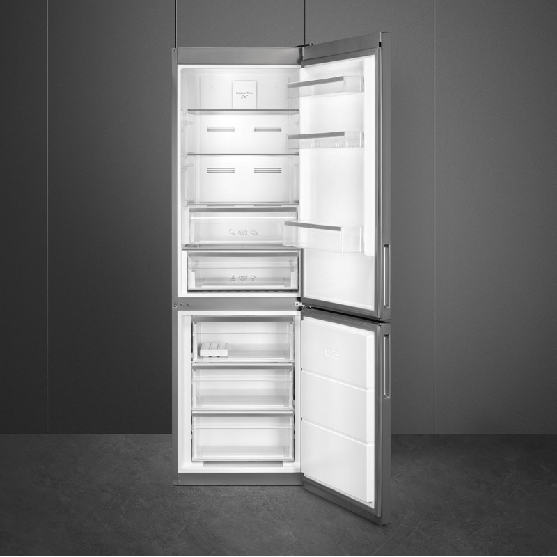 Smeg FC20EN1X fridge-freezer Freestanding 360 L E Stainless steel