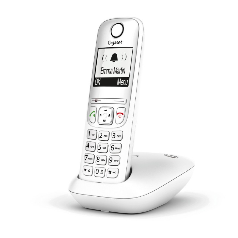 Gigaset AS490 Teléfono DECT analógico Identificador de llamadas Blanco