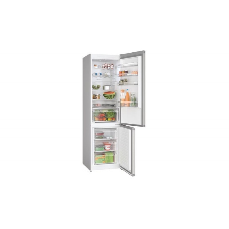 Bosch Serie 4 KGN397LDF Kühl- und Gefrierkombination Freistehend 260 l D Edelstahl