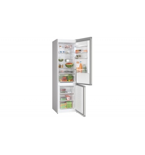 Bosch Serie 4 KGN397LDF réfrigérateur-congélateur Autoportante 260 L D Acier inoxydable