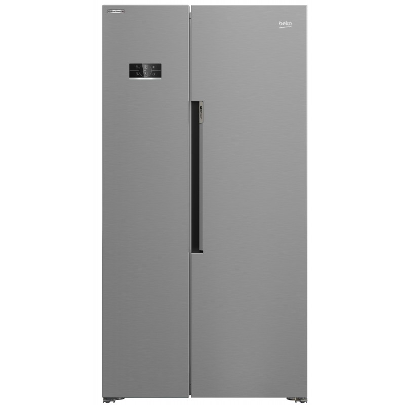 Beko GN1603140XBN nevera puerta lado a lado Independiente 580 L E Acero inoxidable