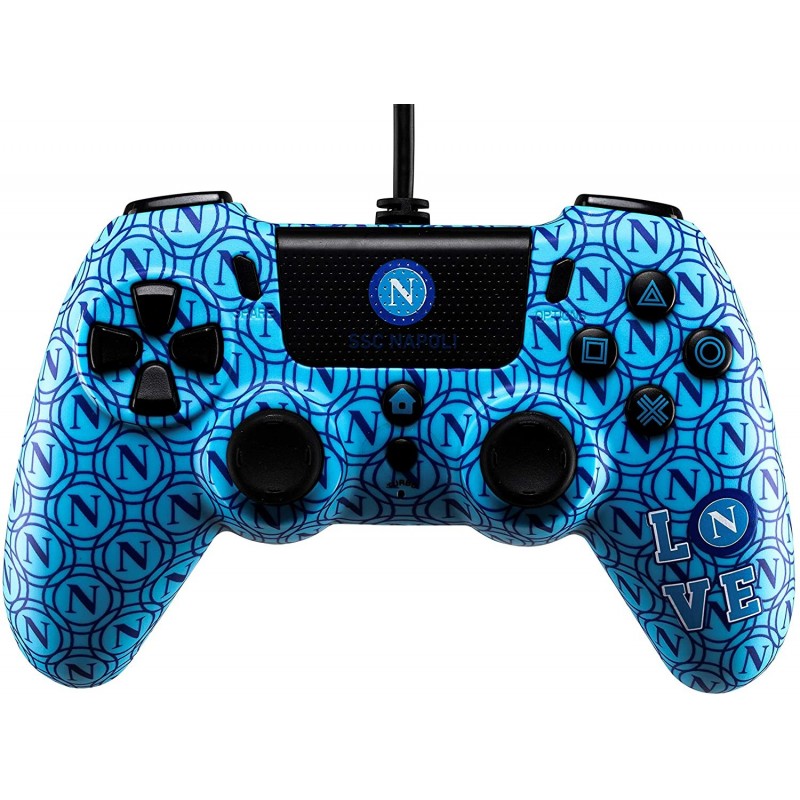 Qubick ACP40167 Gaming-Controller Blau Gamepad Analog Digital PlayStation 4