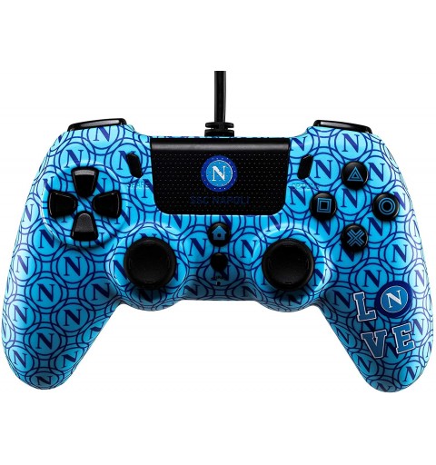 Qubick ACP40167 Gaming-Controller Blau Gamepad Analog Digital PlayStation 4