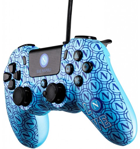 Qubick ACP40167 Gaming Controller Blue Gamepad Analogue Digital PlayStation 4