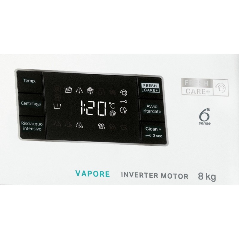 Whirlpool FFB D85 V IT machine à laver Charge avant 8 kg 1200 tr min B Blanc