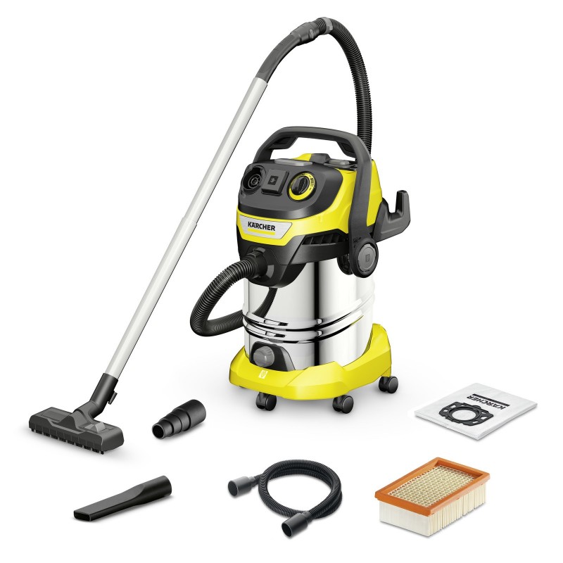 Kärcher WD 6 P S V-30 6 22 T Negro, Acero inoxidable, Amarillo 30 L 1300 W