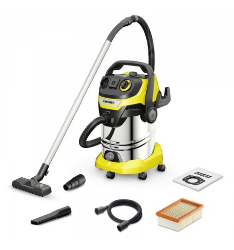 Kärcher WD 6 P S V-30 6 22 T Negro, Acero inoxidable, Amarillo 30 L 1300 W