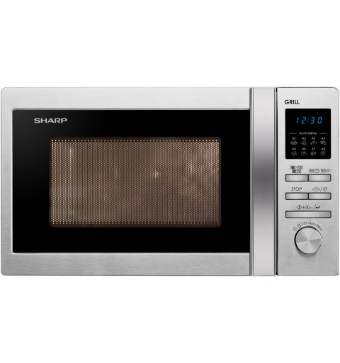 Sharp Home Appliances R-622STWE forno a microonde Superficie piana 20 L 800 W Acciaio inossidabile