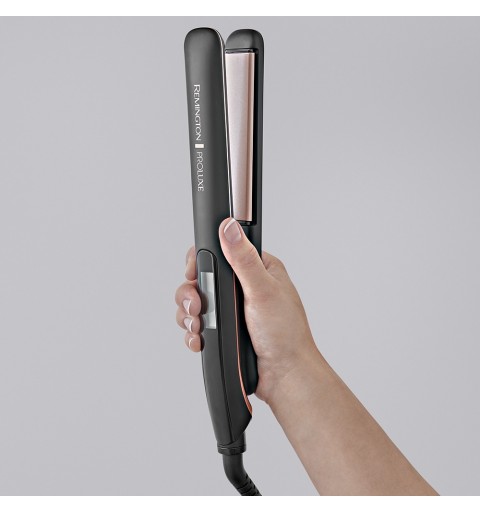 Remington PROLuxe Midnight Edition Straightening iron Warm Black, Rose gold 3 m