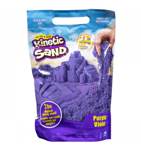 Kinetic Sand , The Original Moldable Sensory Play Sand Toys For Kids, Blue, 2 lb. Resealable Bag, Ages 3+