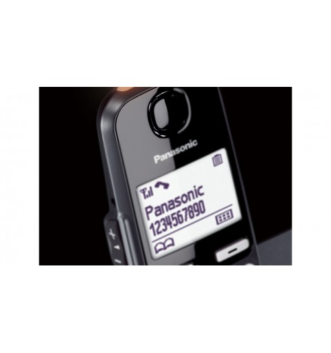 Panasonic KX-TGE250 Teléfono DECT Identificador de llamadas Negro