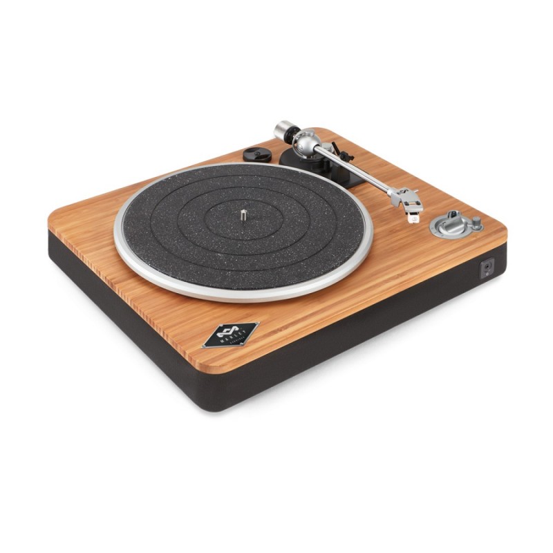 The House Of Marley Stir It Up Wireless Tocadiscos de tracción por correa Negro, Madera