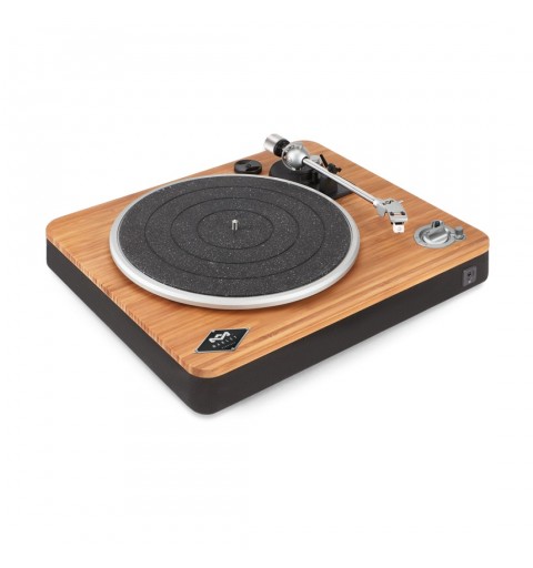 The House Of Marley Stir It Up Wireless Audio-Plattenspieler mit Riemenantrieb Schwarz, Holz