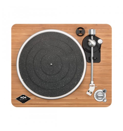 The House Of Marley Stir It Up Wireless Audio-Plattenspieler mit Riemenantrieb Schwarz, Holz