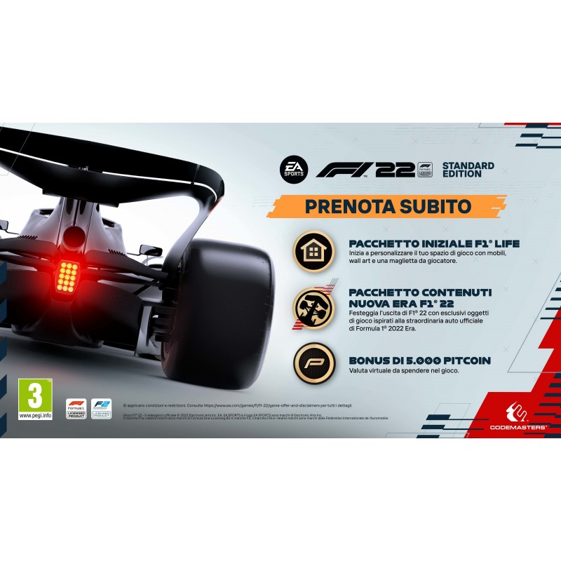 Codemasters F1 2022 Standard Multilingue PlayStation 4