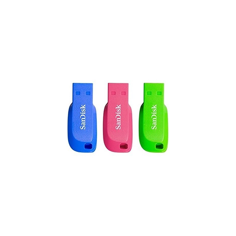 SanDisk Cruzer Blade 16GB USB-Stick USB Typ-A 2.0 Blau, Grün, Pink