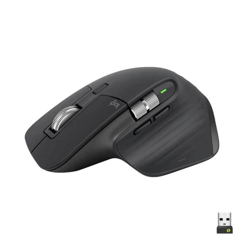 Logitech MX Master 3S mouse Right-hand RF Wireless+Bluetooth Optical 8000 DPI