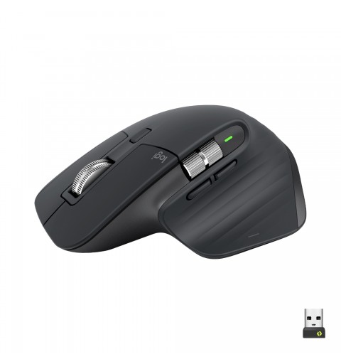 Logitech MX Master 3S ratón mano derecha RF inalámbrica + Bluetooth Óptico 8000 DPI