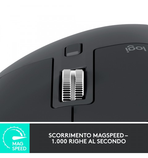 Logitech MX Master 3S souris Droitier RF Sans fil + Bluetooth Optique 8000 DPI