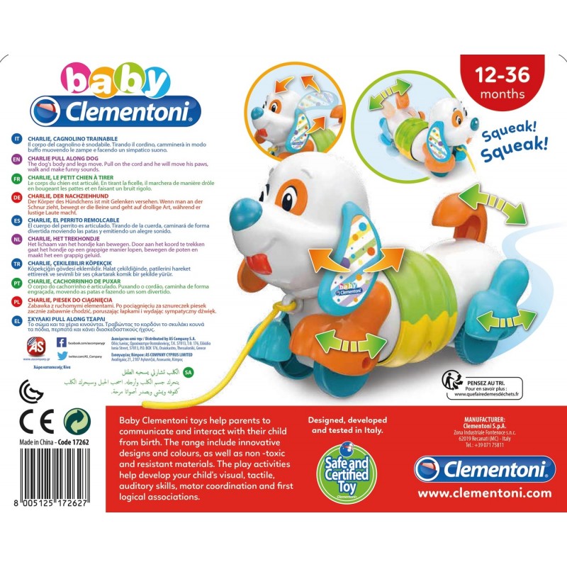 Clementoni Towable dog Interaktives Spielzeug