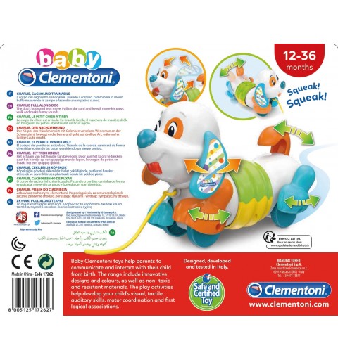 Clementoni Towable dog Interaktives Spielzeug