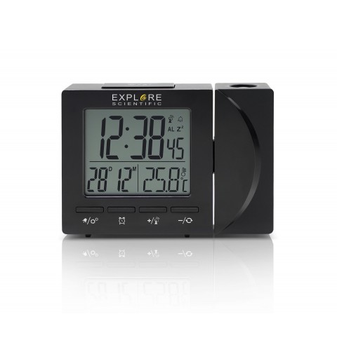 Explore Scientific RDP1001BLK despertador Reloj despertador digital Negro